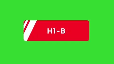 H-1B Form Submission Button on green screen animation (Chroma key) Stock Footage 317865782