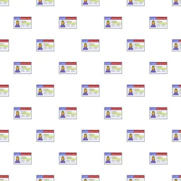 H 1b visa approval document pattern for immigration Stock Illustration