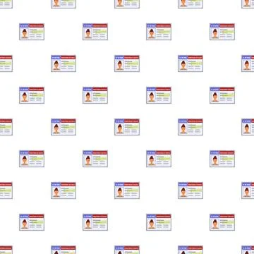 H 1b visa work permit seamless pattern Stock Illustration