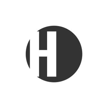 H alphabet vector design template illustration Illustrazione stock