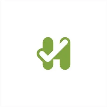 H AND HH Abstract initial monogram letter alphabet logo design Stock-Illustration