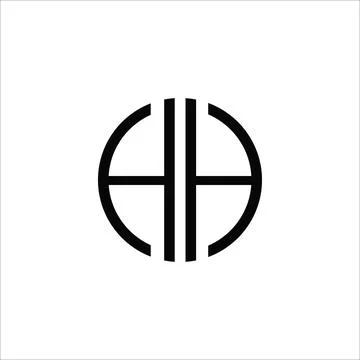 H AND HH Abstract initial monogram letter alphabet logo design Stock-Illustration