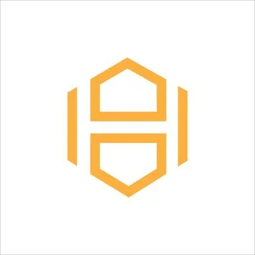 H AND HH Abstract initial monogram letter alphabet logo design Stock Illustration