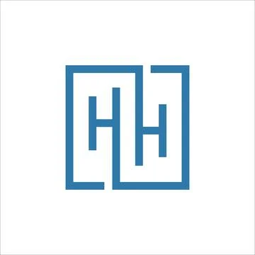 H AND HH Abstract initial monogram letter alphabet logo design Stock Illustration