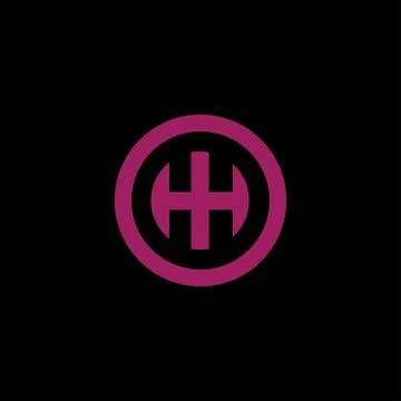 H AND HH Abstract initial monogram letter alphabet logo design Stock Illustration
