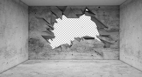 H-breaking.wall- Stock Illustration