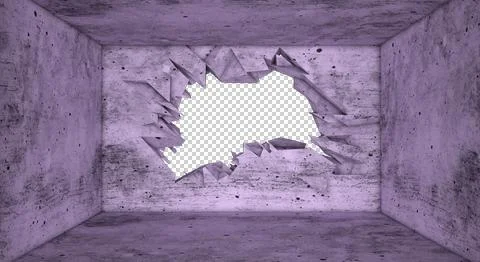 H-breaking.wall-seven Stock Illustration