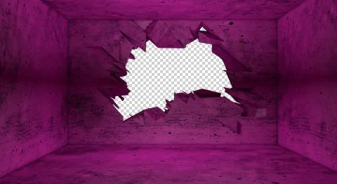 H-breaking.wall-three Stock Illustration