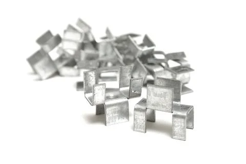 H Clips for Roofs Stock Photos