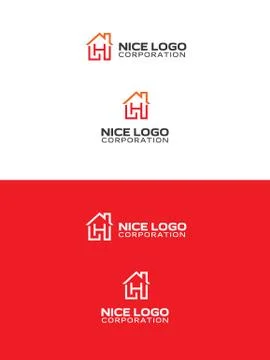 H house logo Stock Illustration