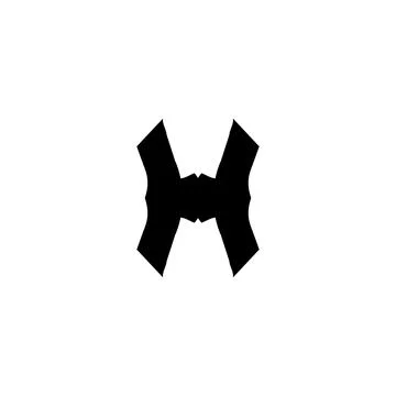 H icon. Simple style h company poster background symbol. H brand logo desig.. Stock Illustration
