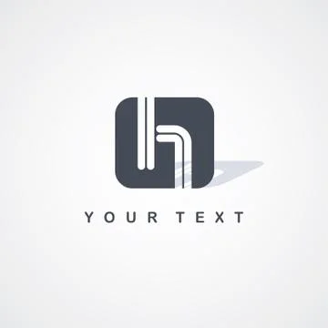 H initial letter logotype Stock-Illustration