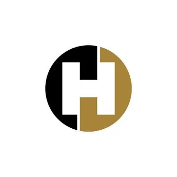H Letter in circle shape Logo Template Illustration Design. Vector EPS 10. Stock Illustration
