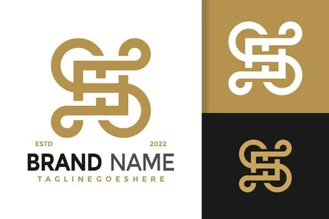 H Letter Infinity Logo Design, brand identity logos vector, modern logo, Logo Stock Illustration