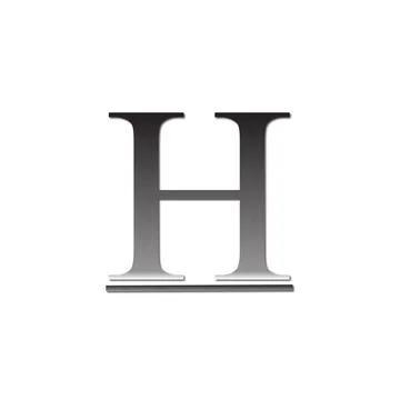H letter logo design Illustrazione stock
