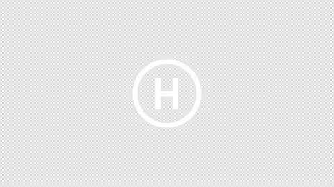 H letter logo loopable rotated animation white transparent alpha background Stock Footage 307007753