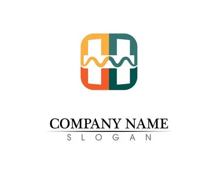 H Letter Logo Template Design Vector illustration Illustrazione stock