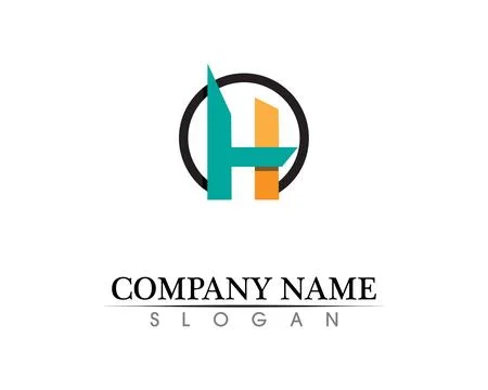 H Letter Logo Template Design Vector illustration Illustrazione stock