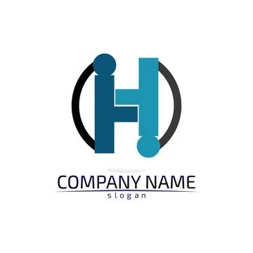 H Letter Logo Template Design Vector illustration Stock Illustration