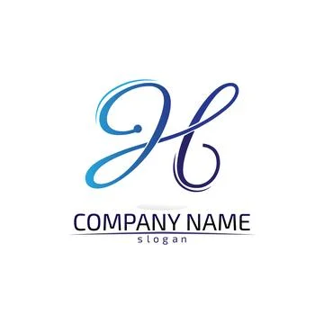 H Letter Logo Template Design Vector illustration イラスト素材