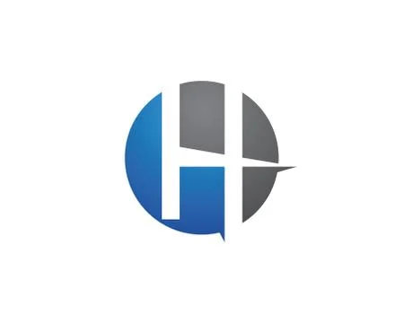 H Letter Logo Template Illustrazione stock
