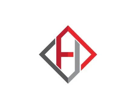 H Letter Logo Template Illustrazione stock