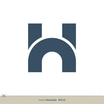 H Letter vector Logo Template illustration design. Vector EPS 10. Stock Illustration