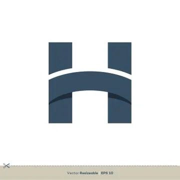 H Letter vector Logo Template illustration design. Vector EPS 10. Stock Illustration