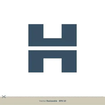 H Letter vector Logo Template illustration design. Vector EPS 10. Stock Illustration