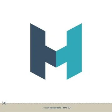 H Letter vector Logo Template illustration design. Vector EPS 10. Illustrazione stock