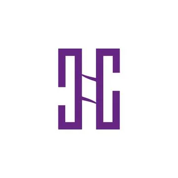 H logo design easy catchy h symbol a6 Stock Illustration