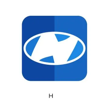 H logo isolated on white background for your web, mobile and app design Stock Illustration
