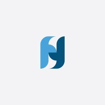 H logotype blue vector symbol Stock-Illustration