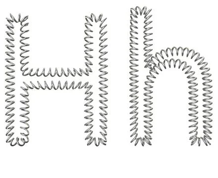 The "H" of a spring Stock Illustration