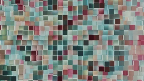 H001-004 Abstract Loop - Cube - Mix002 Vídeos de archivo 134278515