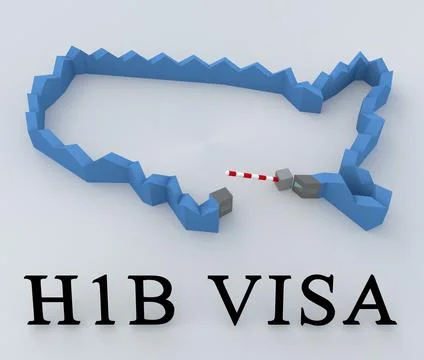 H1B Visa concept イラスト素材