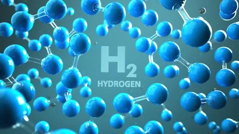 H2 Hydrogen Molecule Stock Illustration