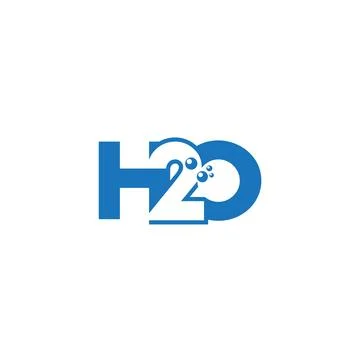 H20 Letter monogram Initial Logo Design Template Vector Illustration. H20 e.. Stock Illustration