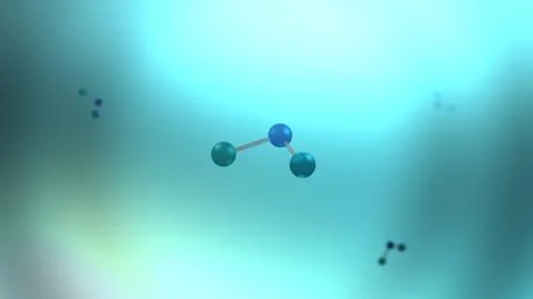 H20 Particle Molecules in Microscopic Environment0 Stock Illustration