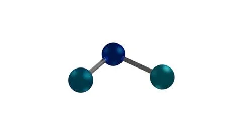 H20 Particle or Molecule over White Background 00000 Stock Illustration