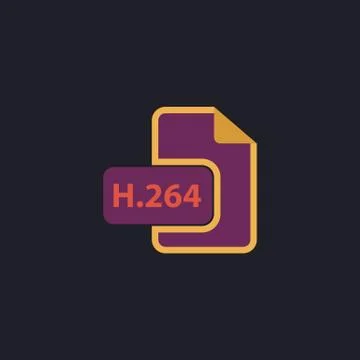 H.264 computer symbol Stock Illustration