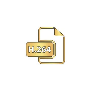 H.264 computer symbol Stock Illustration