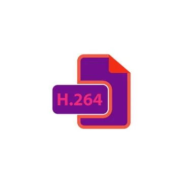 H264 Icon Vector 스톡 일러스트