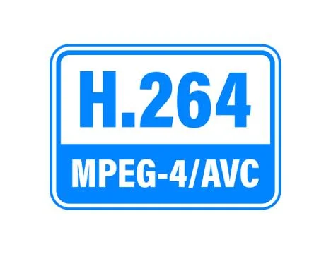H.264 video compression standard. Vector stock illustration. Stock Illustration
