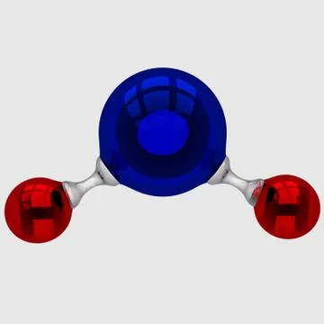 H2O chemical element Stock Illustration