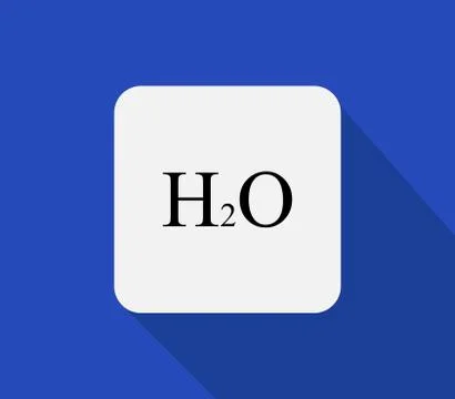 H2o icon on white background Stock Illustration