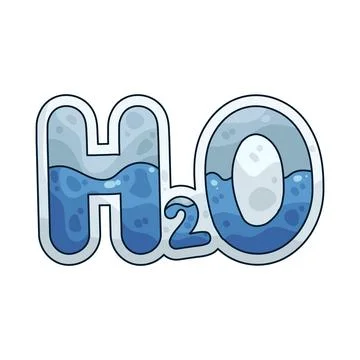 H2O illustration Stock Illustration
