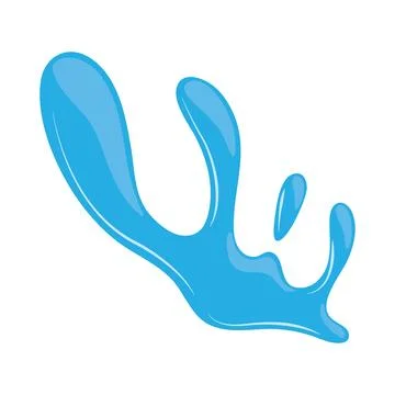 H2o splash vector icon Stock Illustration