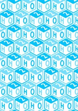 H2o toy blocks in a repeat pattern Stock Illustration