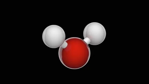 H2O water. 3D render. RGB + Alpha (Transparent) channel. Stock Footage 148526746